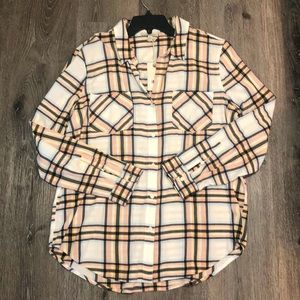 Lucky Brand button down plaid shirt, size large